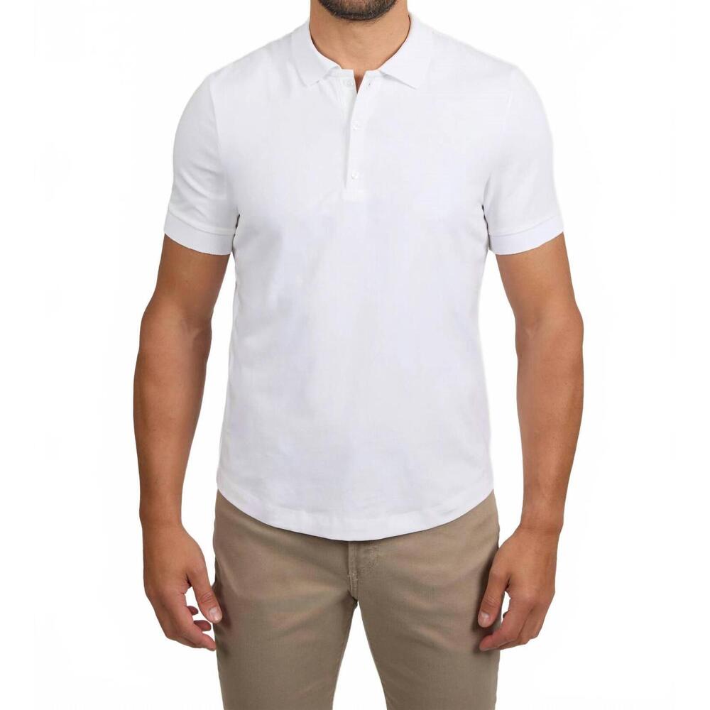 NEW MONFRERE pierce polo shirt in blanc